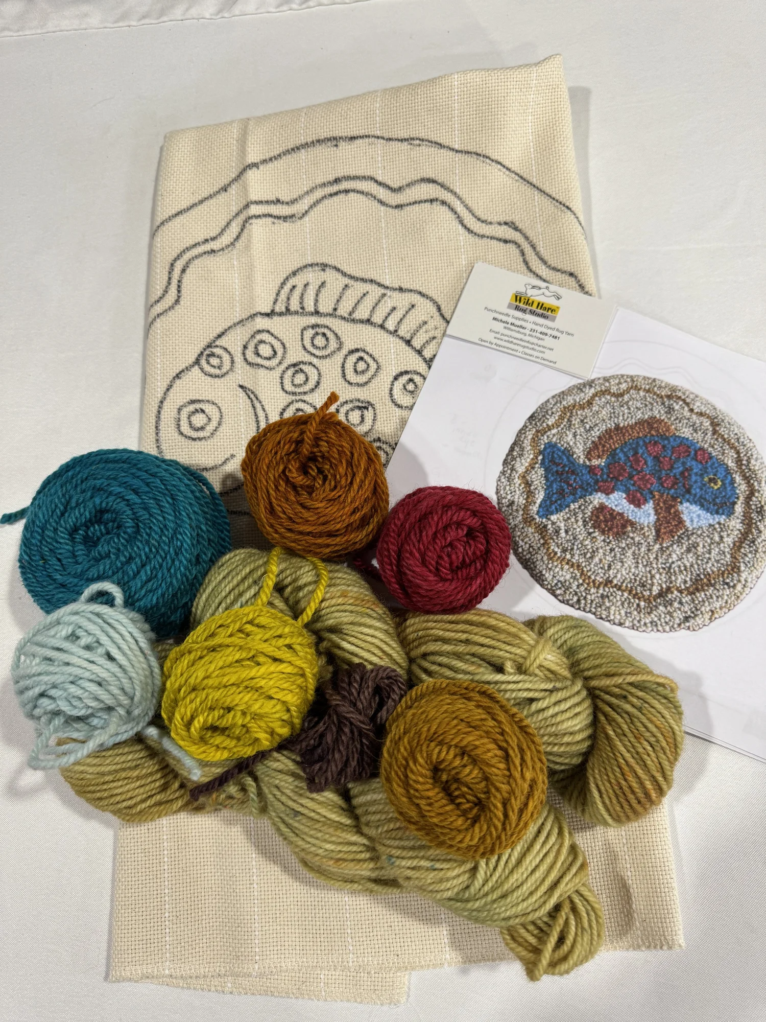 Punch Needle Kit with Farm Grown Wool Yarn — Wool-E Farms